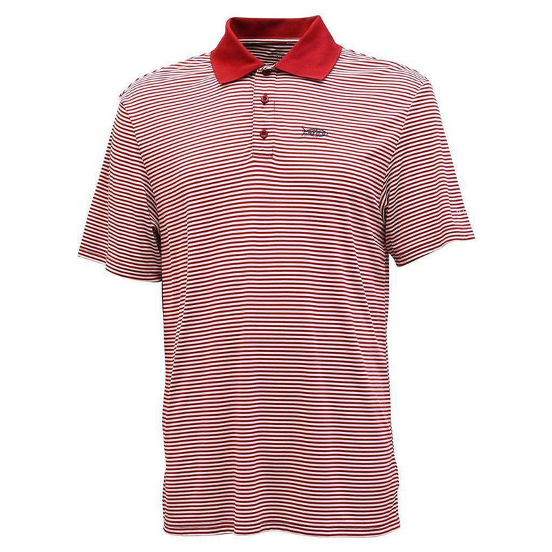 Divot Performance Polo in Paprika by AFTCO - Country Club Prep