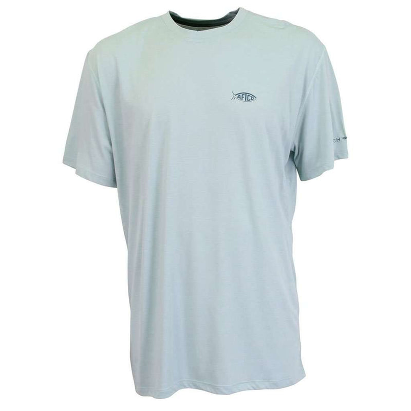 AFTCO Fishtale Performance Tee Shirt in Moonstone – Country Club Prep