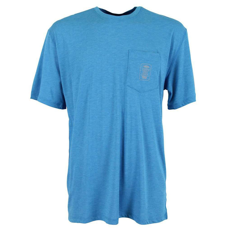 Haze Performance Tee Shirt in Teal by AFTCO - Country Club Prep
