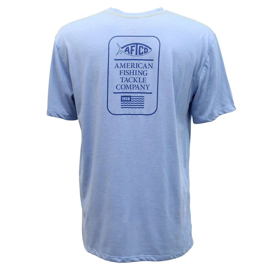 Haze Performance Tee Shirt in Magnum Blue by AFTCO - Country Club Prep
