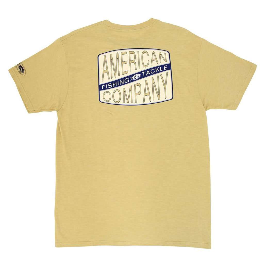 Propaganda Tee Shirt in Straw by AFTCO - Country Club Prep