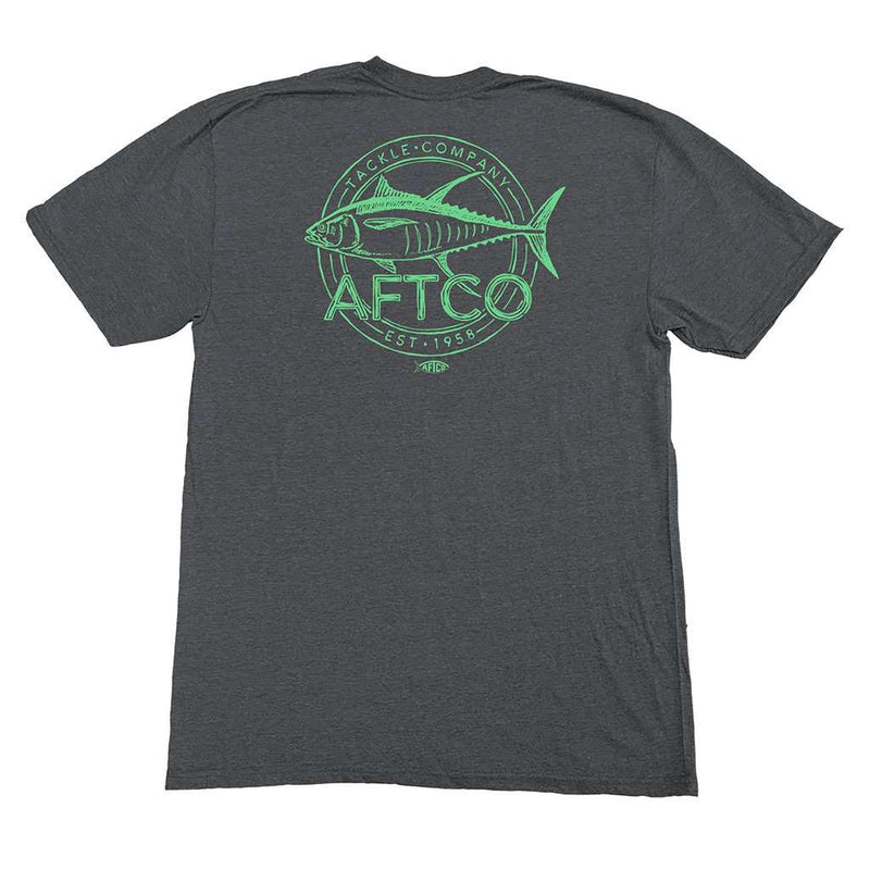 Wammo Tee Shirt in Charcoal Heather by AFTCO - Country Club Prep