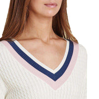 Alasdiar Knit Sweater in Cream by Barbour - Country Club Prep