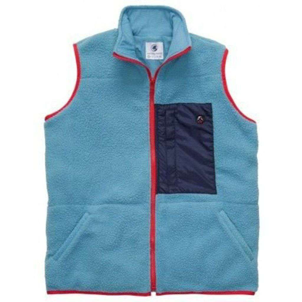 All Prep Vest in Retro Blue by Southern Proper - Country Club Prep