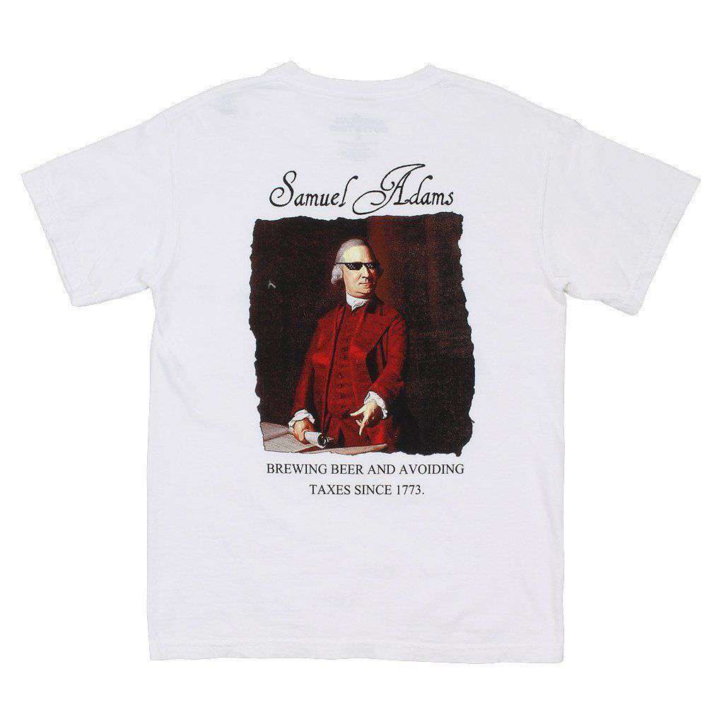 Beer and Taxes Tee in White by America's Outfitters - Country Club Prep