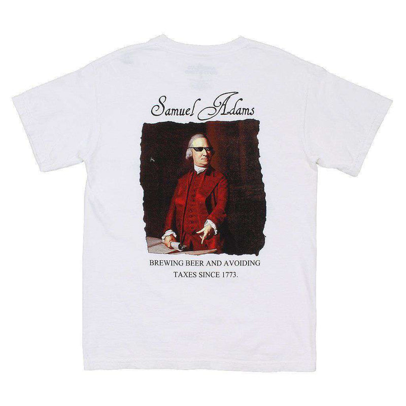 Beer and Taxes Tee in White by America's Outfitters - Country Club Prep