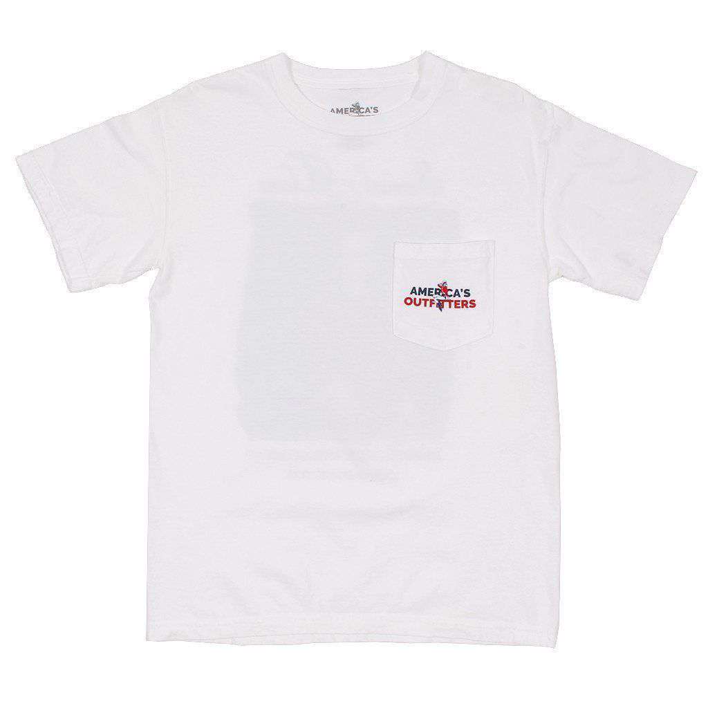 Beer and Taxes Tee in White by America's Outfitters - Country Club Prep