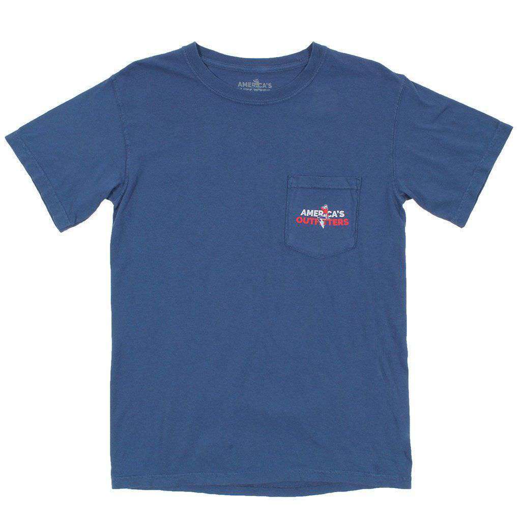 Big Teddy Tee in Blue by America's Outfitters - Country Club Prep