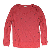 Anchor Waffle Long Sleeve Top by True Grit ( Dylan) - Country Club Prep