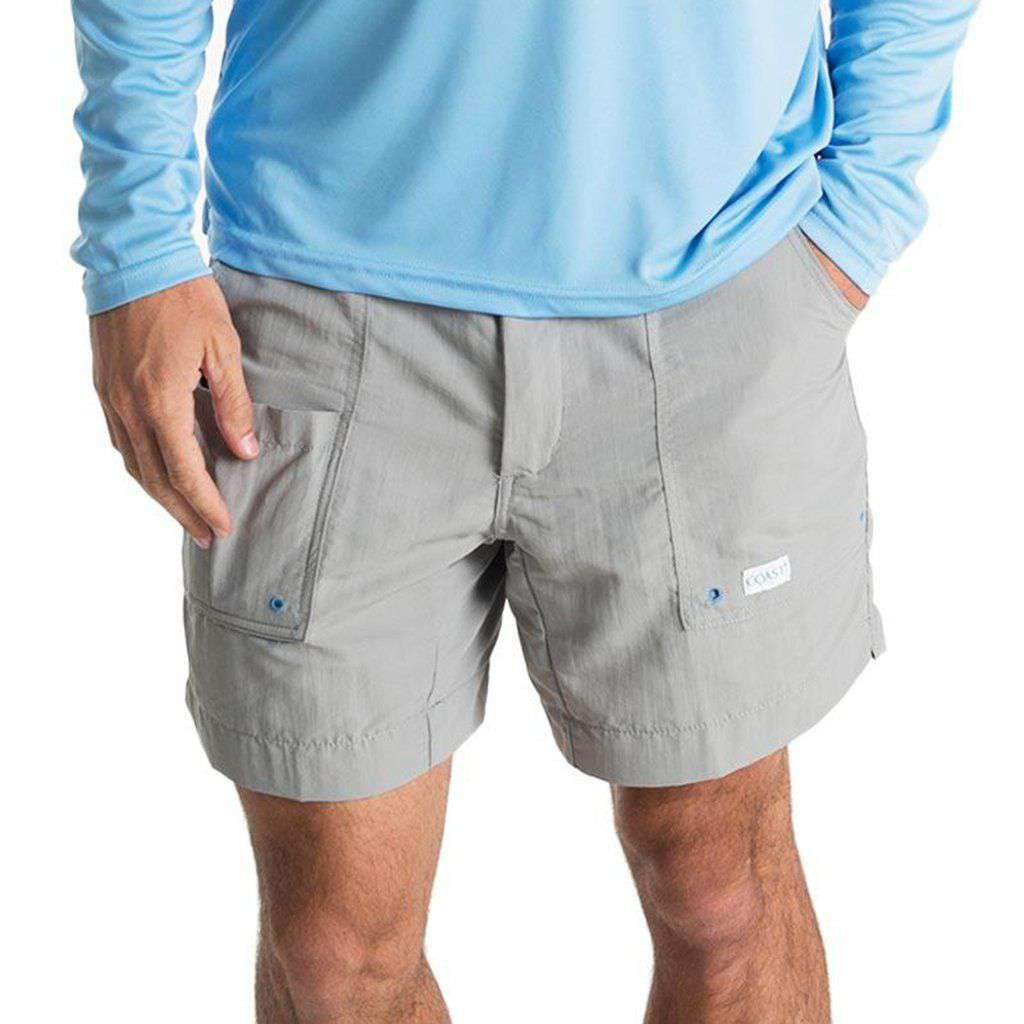 Angler Shorts 6.5" in Grey by Coast - Country Club Prep