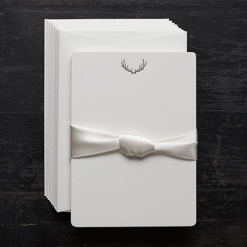 Antler Small Note Card Set by Ancesserie - Country Club Prep