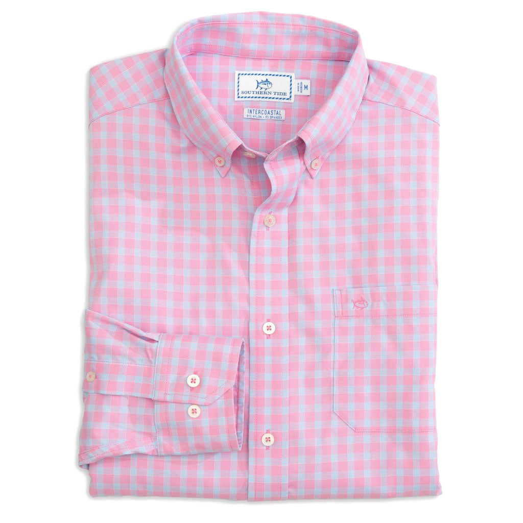 Astern Check Intercoastal Performance Shirt by Southern Tide - Country Club Prep