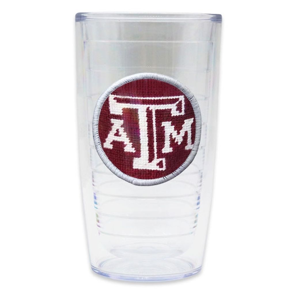 Texas A & M Needlepoint Tumbler by Smathers & Branson - Country Club Prep