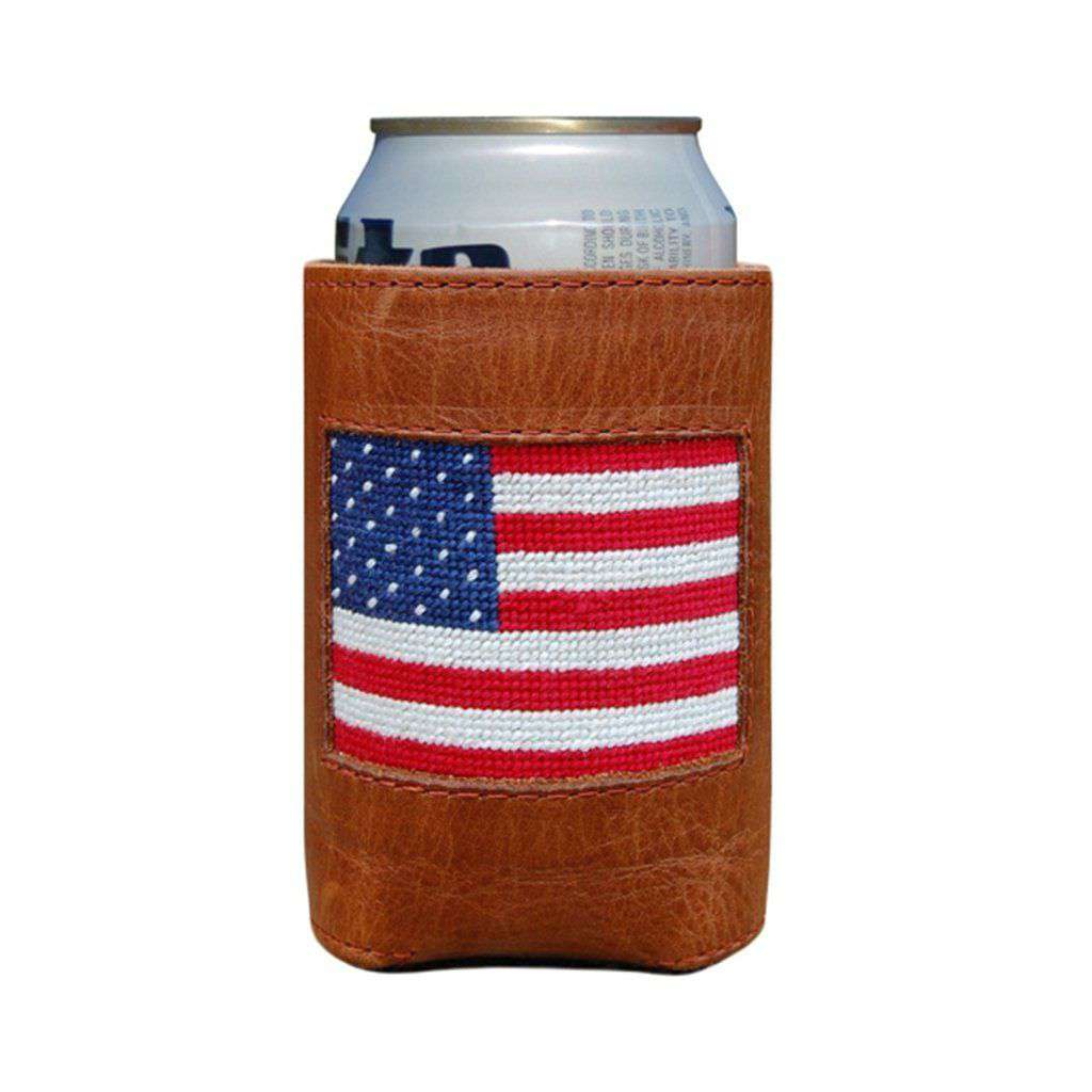 American Flag Needlepoint Can Holder by Smathers & Branson - Country Club Prep