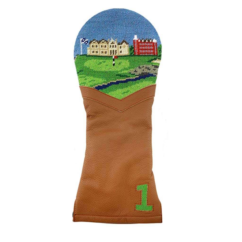 St Andrews Scene Needlepoint Hybrid Headcover by Smathers & Branson - Country Club Prep