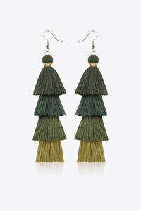 Layered Tassel Earrings - Country Club Prep