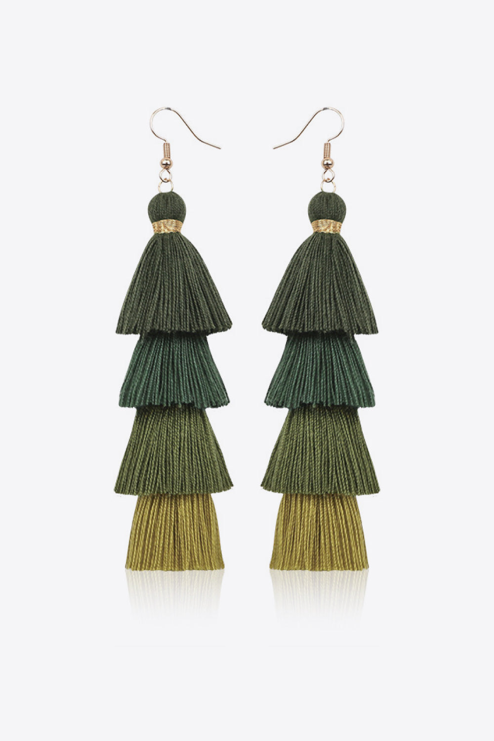 Layered Tassel Earrings - Country Club Prep