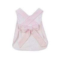 Betsey Bow Back Bloomer Set in Pink Seersucker by The Beaufort Bonnet Company - Country Club Prep