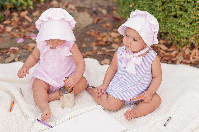 Beaufort Baby Clothes Betsey Bow Back Bloomer Set In Pink