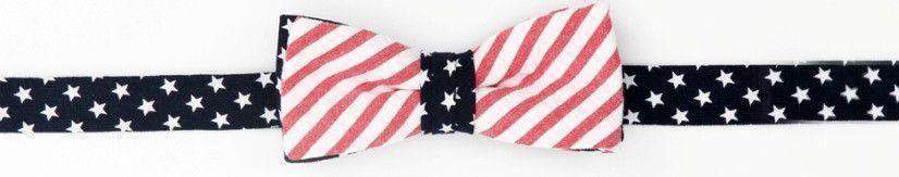 Boy's Bow Tie in Stars and Stripes by High Cotton - Country Club Prep