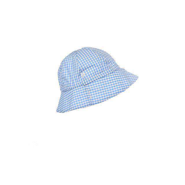 Bucket Hat in Blue Gingham by The Beaufort Bonnet Company - Country Club Prep