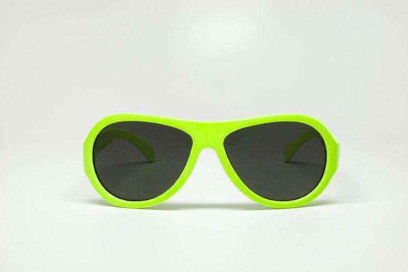 Children's Sunglasses in Neon Limelight Green by Babiators - Country Club Prep