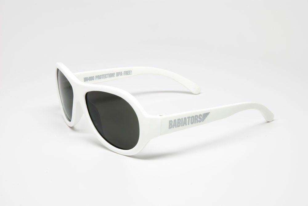 Children's Sunglasses in Wicked White by Babiators - Country Club Prep