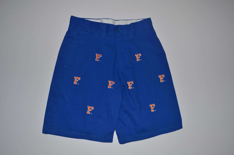 Florida Boy's Stadium Shorts in Blue by Pennington & Bailes - Country Club Prep