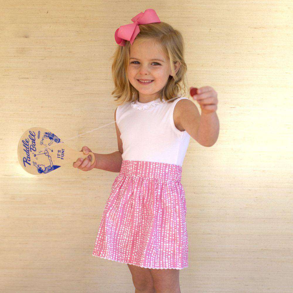 Girl's Party Skirt in Pink by Kayce Hughes - Country Club Prep