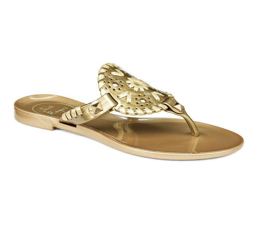 Junior's Miss Georgica Jelly Sandal in Gold by Jack Rogers - Country Club Prep
