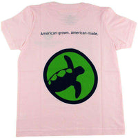 Youth Circle Logo Tee in Pastel Pink by Loggerhead Apparel - Country Club Prep