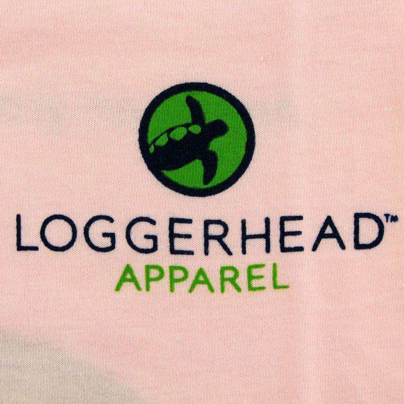 Youth Circle Logo Tee in Pastel Pink by Loggerhead Apparel - Country Club Prep