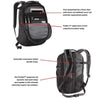 Borealis Backpack in Black by The North Face - Country Club Prep