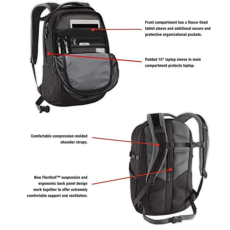 Borealis Backpack in Limestone and Asphalt Grey by The North Face - Country Club Prep