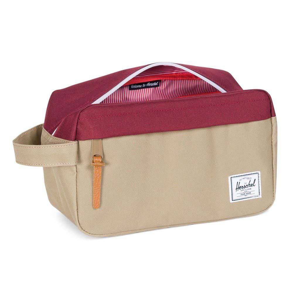 Chapter Travel Kit in Brindle and Windsor Wine by Herschel Supply Co. - Country Club Prep