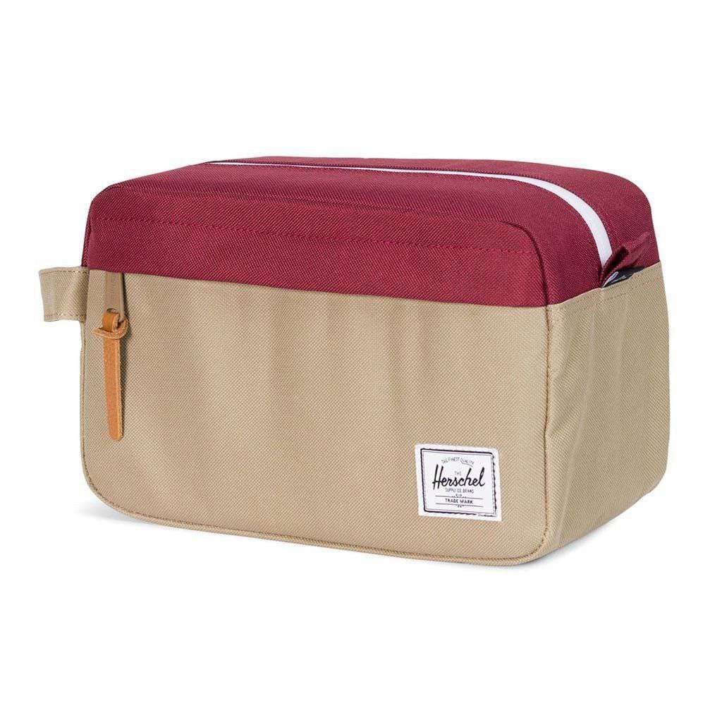 Herschel Supply Chapter Travel Kit in Brindle and Windsor Wine