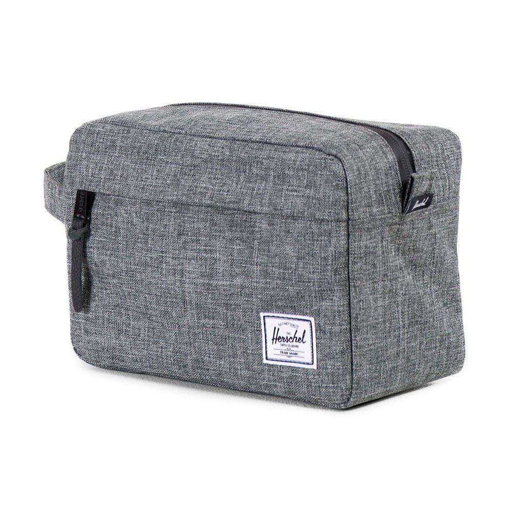 Herschel Supply Chapter Travel Kit in Raven Crosshatch