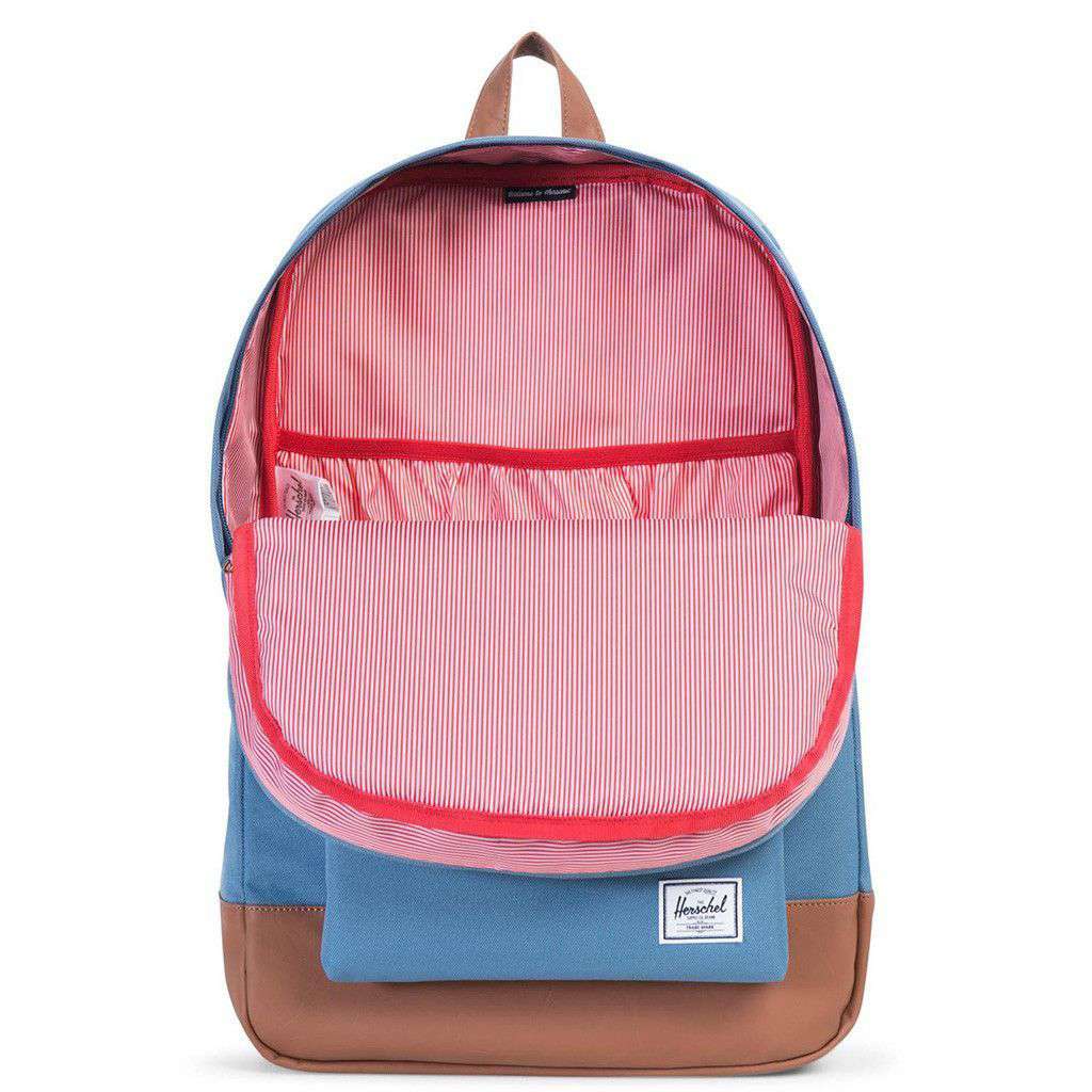 herschel backpack pink and blue Herschel Heritage Backpack in Captain's Blue – Country Club Prep