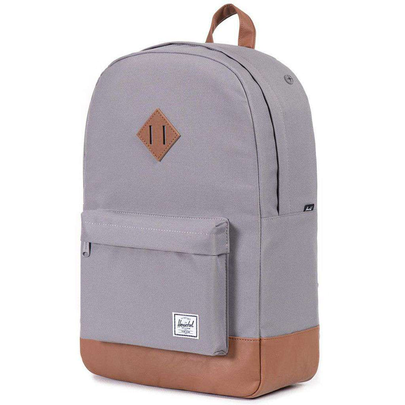 grey and red heritage herschel backpack Herschel Heritage Backpack in Grey – Country Club Prep