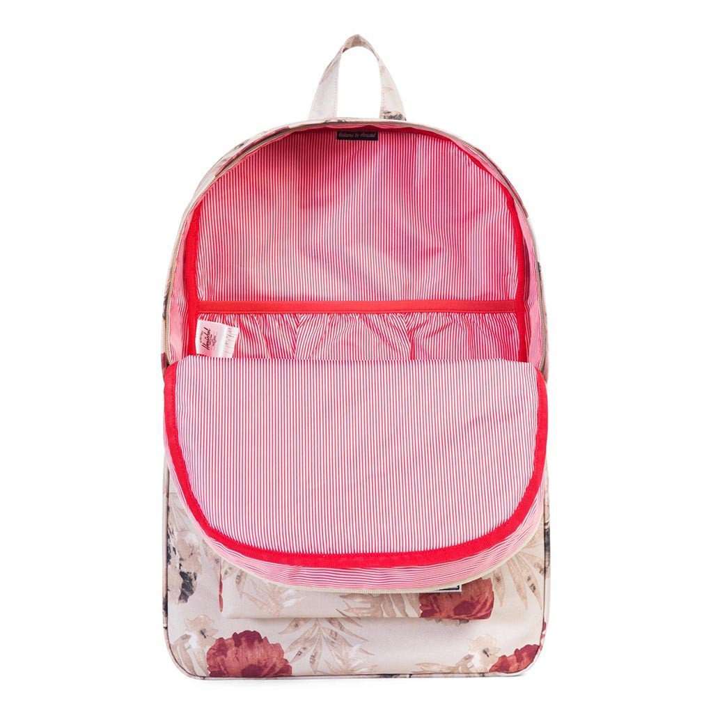 herschel backpack pink floral Herschel Supply Co. Heritage Backpack in Pelican Floria – Country Club Prep