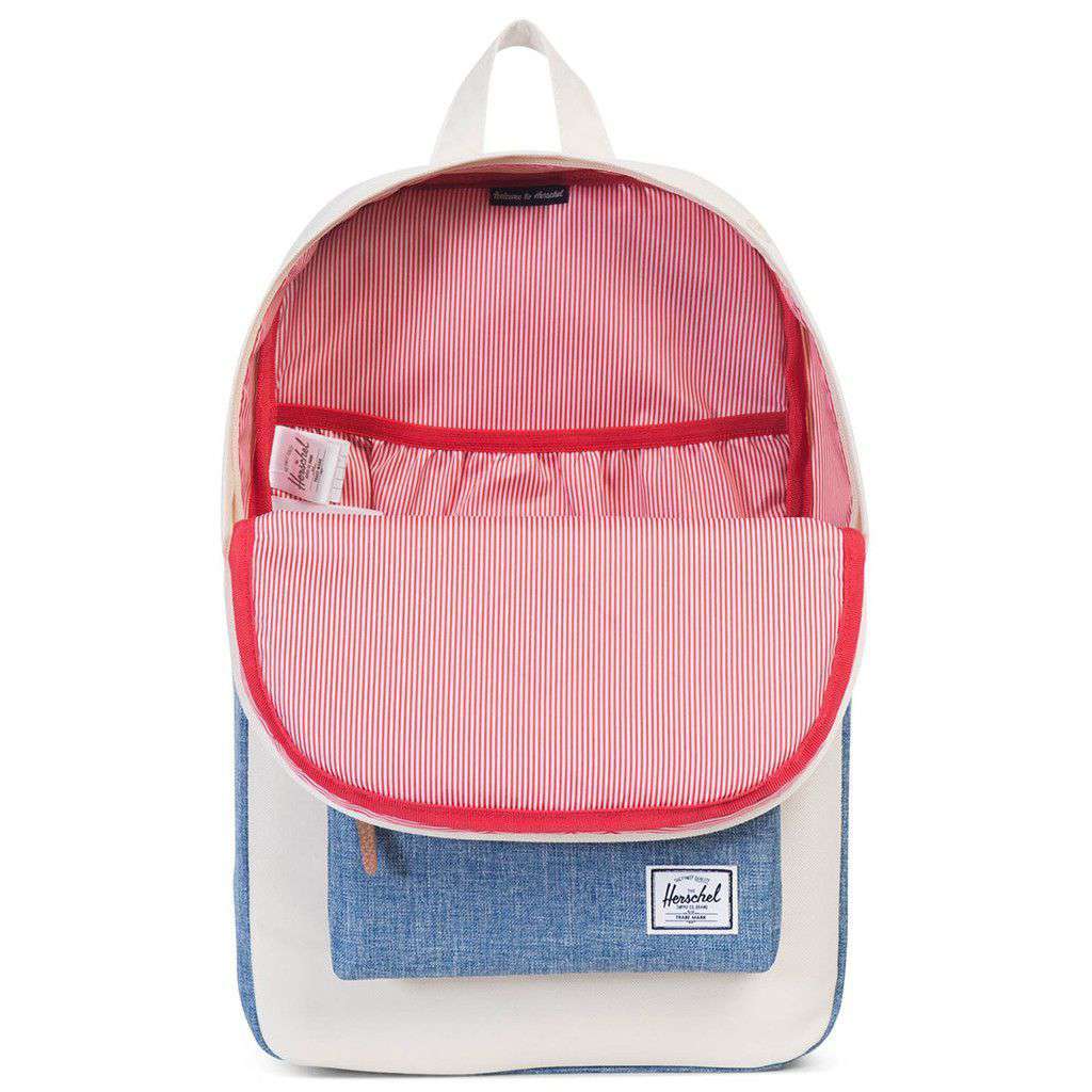 Herschel Heritage Mid Volume Backpack in Chambray Crosshatch – Country ...