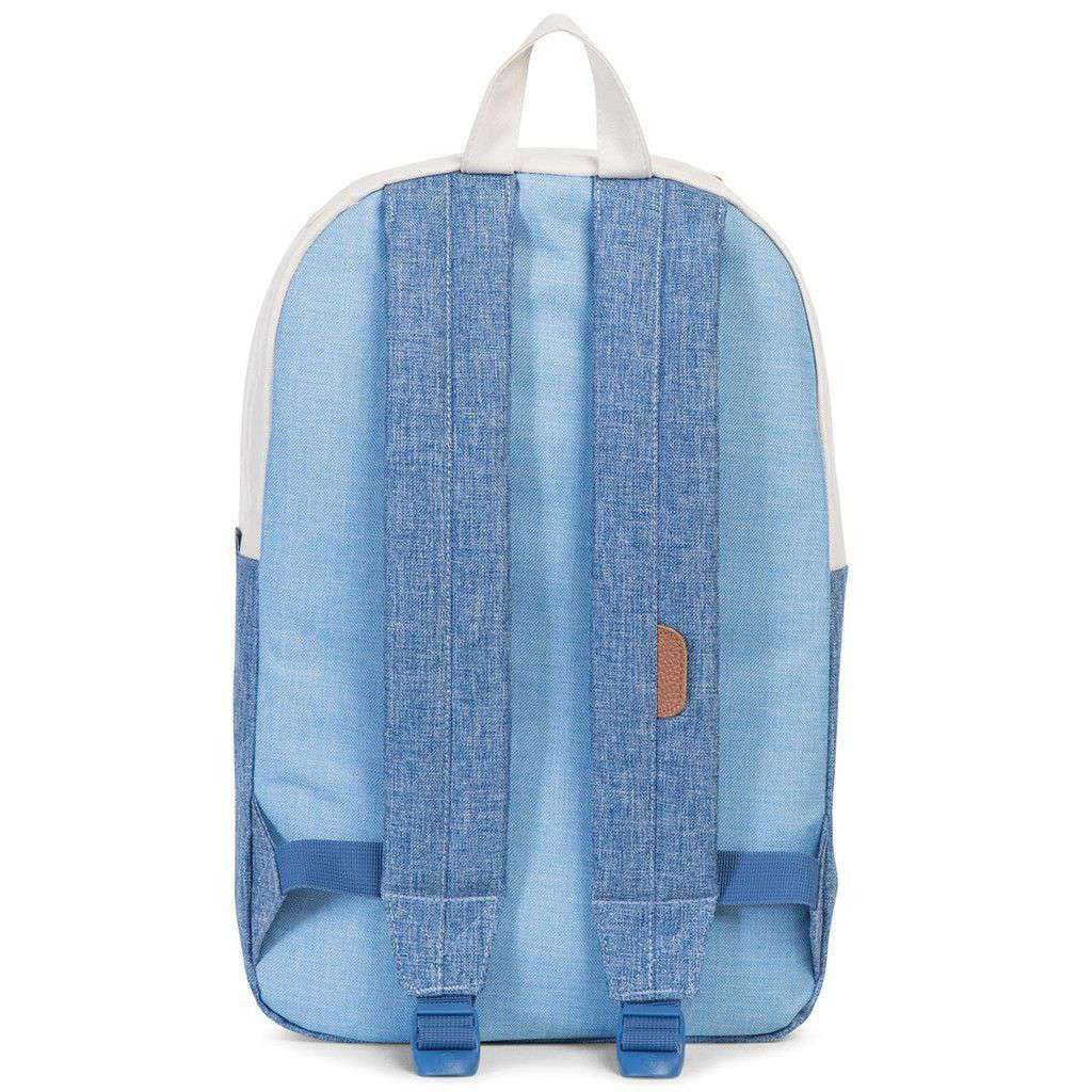 herschel backpack dark chambray crosshatch Heritage Mid Volume Backpack in Chambray Crosshatch by Herschel Supply Co. Multi