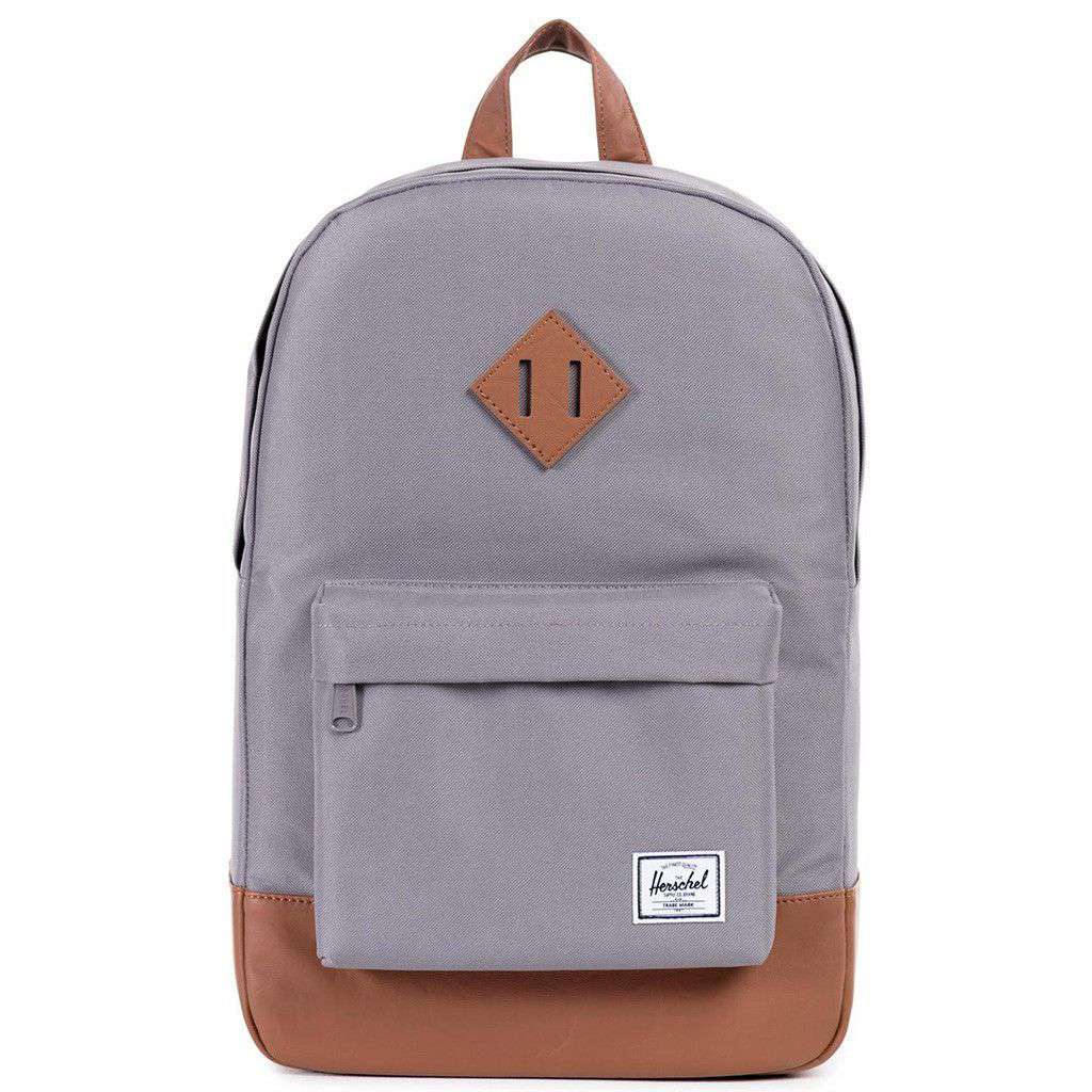 grey and brown herschel backpack Heritage Mid Volume Backpack in Grey by Herschel Supply Co. Grey
