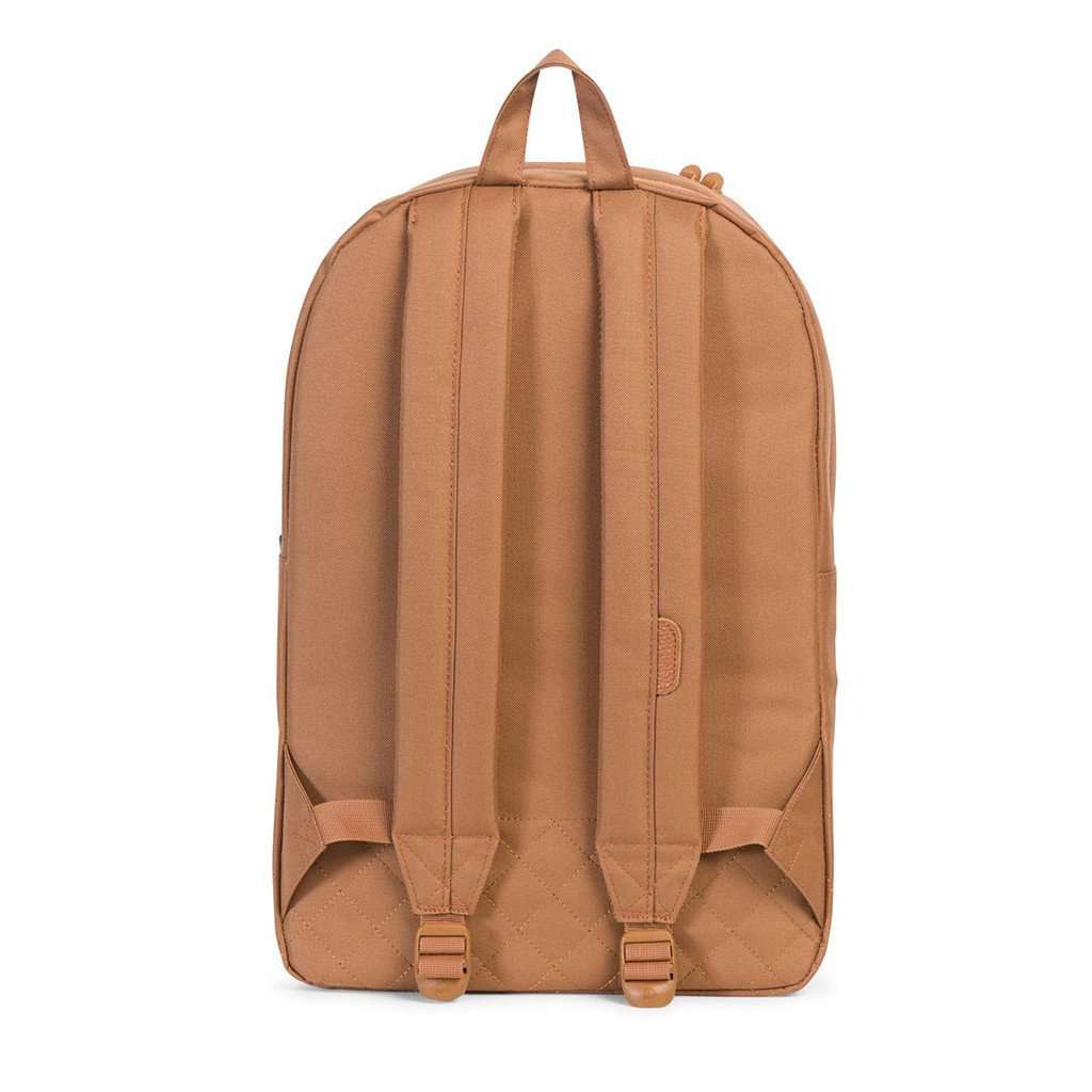Herschel Supply Co. Heritage Quilted Backpack in Caramel Country Club Prep