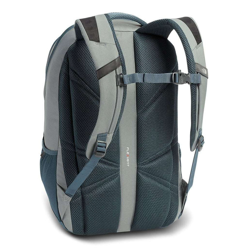 Jester Backpack in Sedona Sage Grey and Conquer Blue by The North Face - Country Club Prep