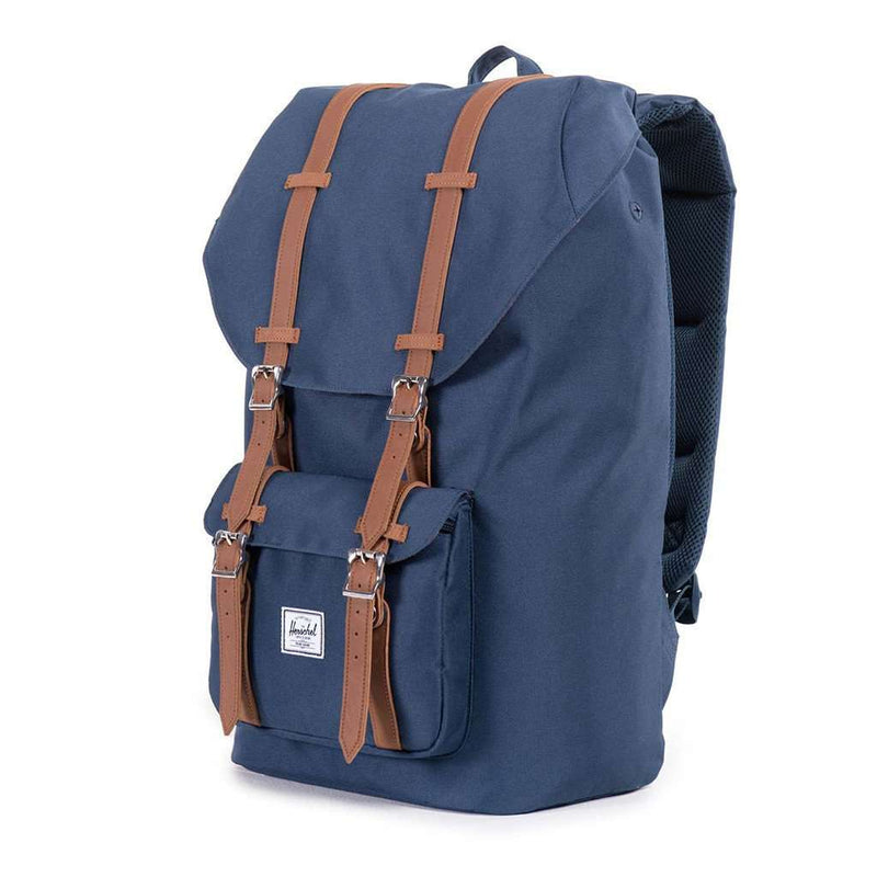 herschel backpack navy khaki Herschel Supply Co. Little America Backpack in Navy – Country Club Prep