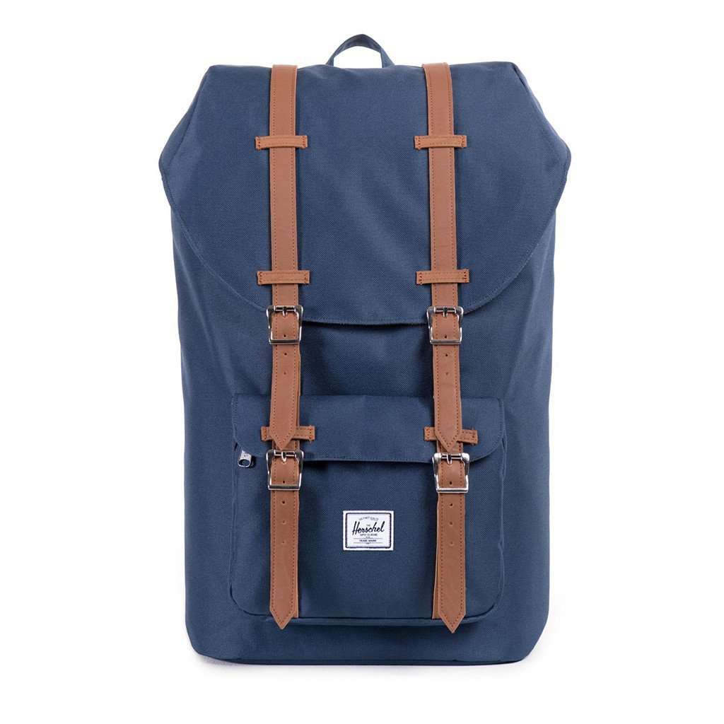 herschel backpack with laptop compartment Herschel Supply Co. Little America Backpack in Navy – Country Club Prep