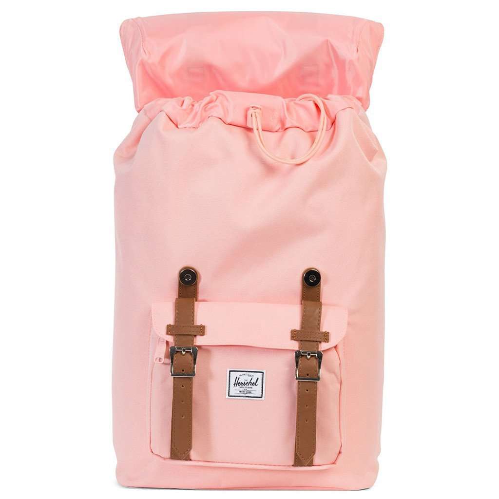 Little America Mid Volume Backpack in Apricot Blush by Herschel Supply Co. - Country Club Prep