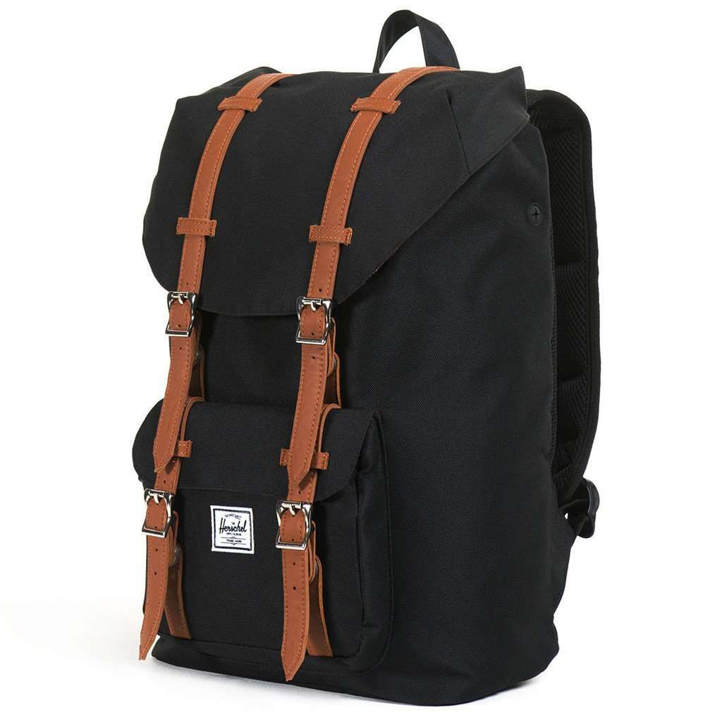 Little America Mid Volume Backpack in Black by Herschel Supply Co. - Country Club Prep