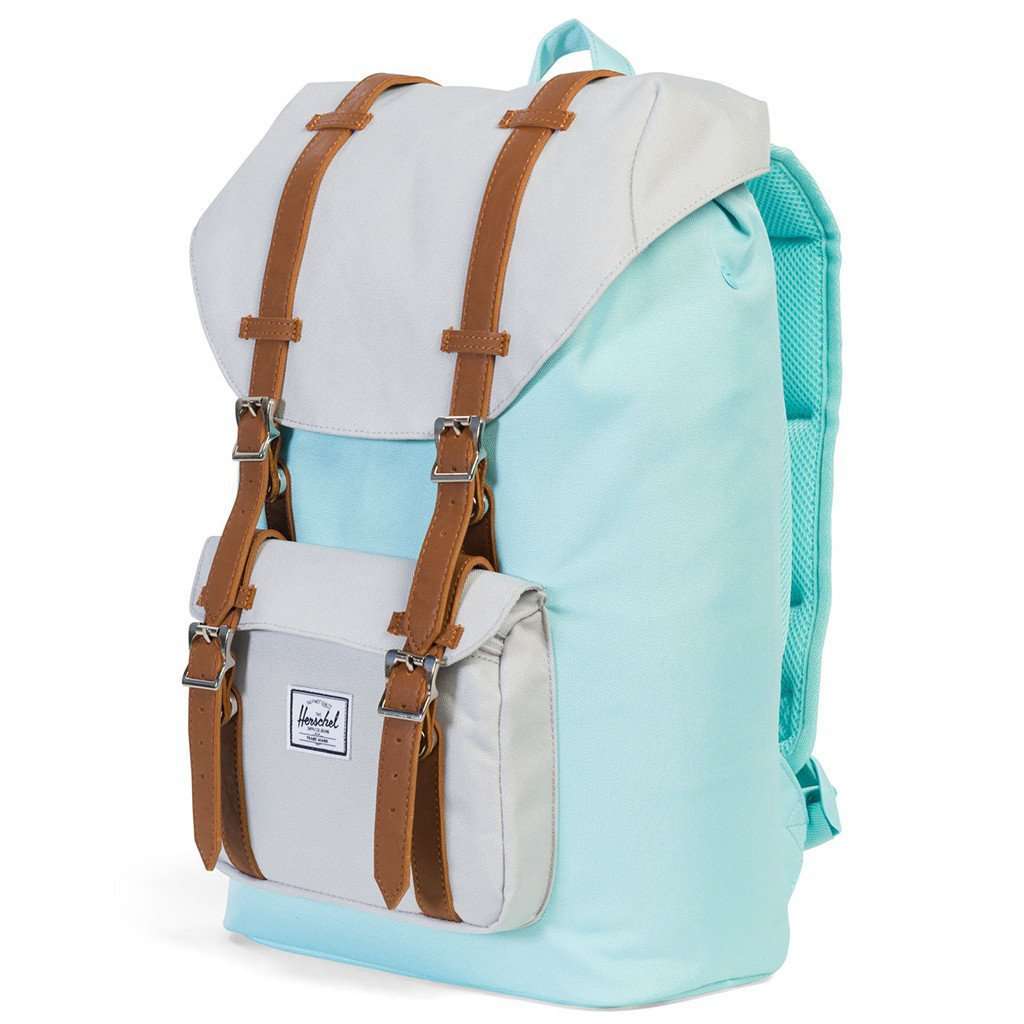 Little America Mid Volume Backpack in Blue Tint and Glacier Grey by Herschel Supply Co. - Country Club Prep